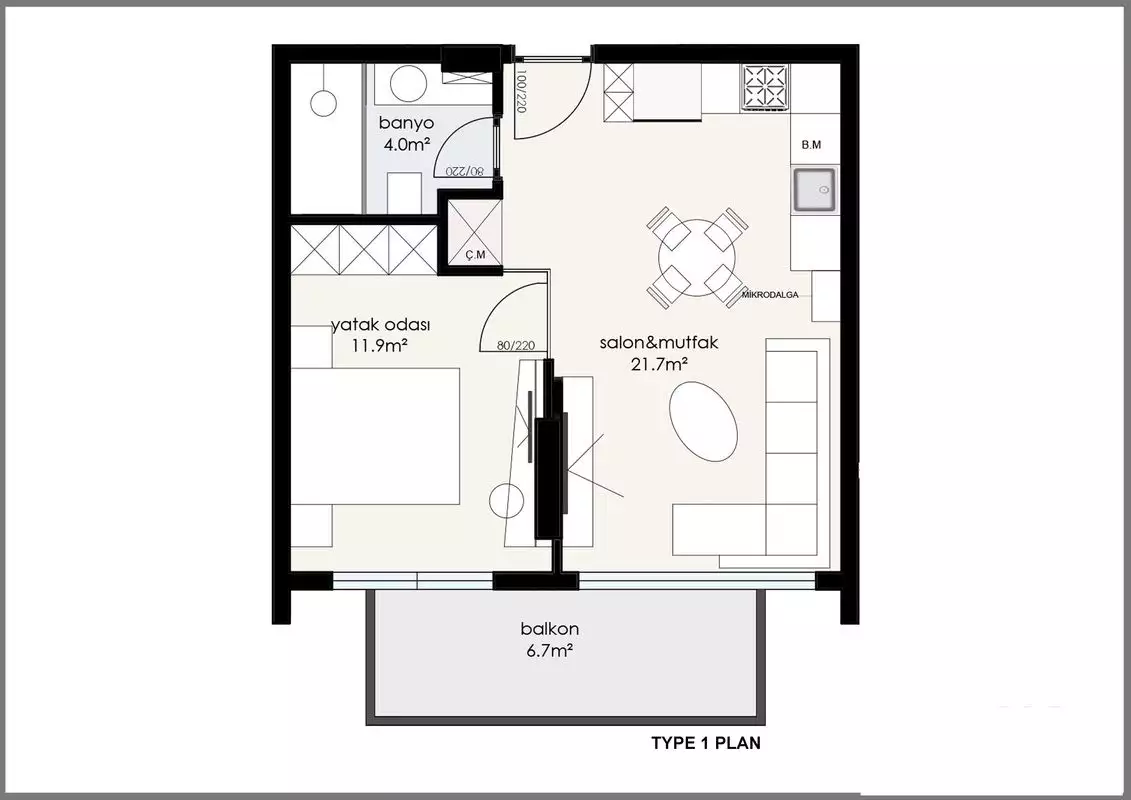 Flat 60m² in Turkey, Alania. Priced at 203000€ rent photo-19
