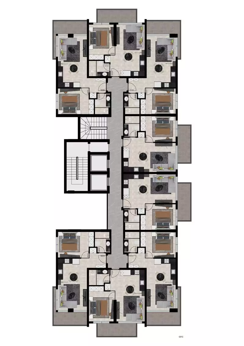 Flat 60m² in Turkey, Alania. Priced at 203000€ rent photo-22