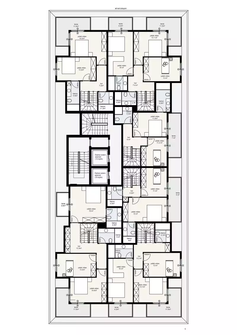 Flat 60m² in Turkey, Alania. Priced at 203000€ rent photo-23