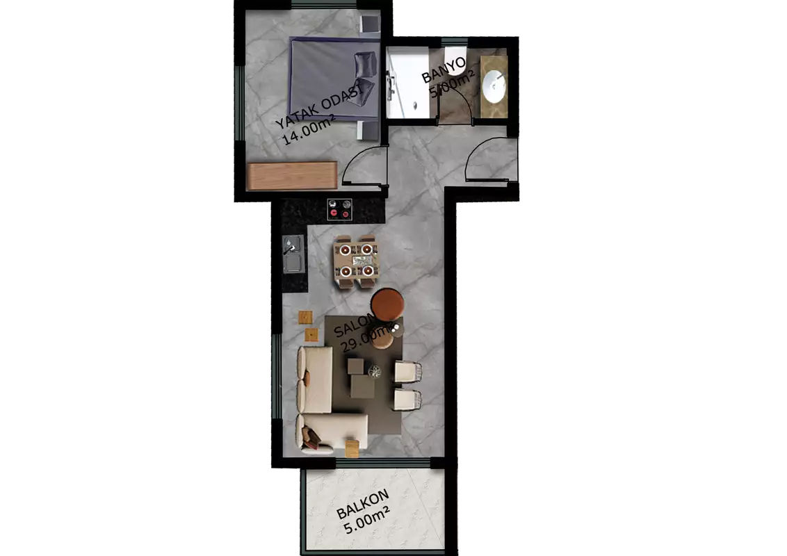 Flat 53m² in Turkey, Mahmutlar. Priced at 340000€ rent photo-26