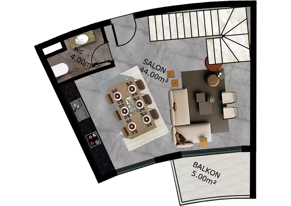 Flat 53m² in Turkey, Mahmutlar. Priced at 340000€ rent photo-35