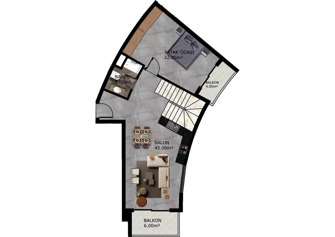Flat 53m² in Turkey, Mahmutlar. Priced at 340000€ rent photo-36