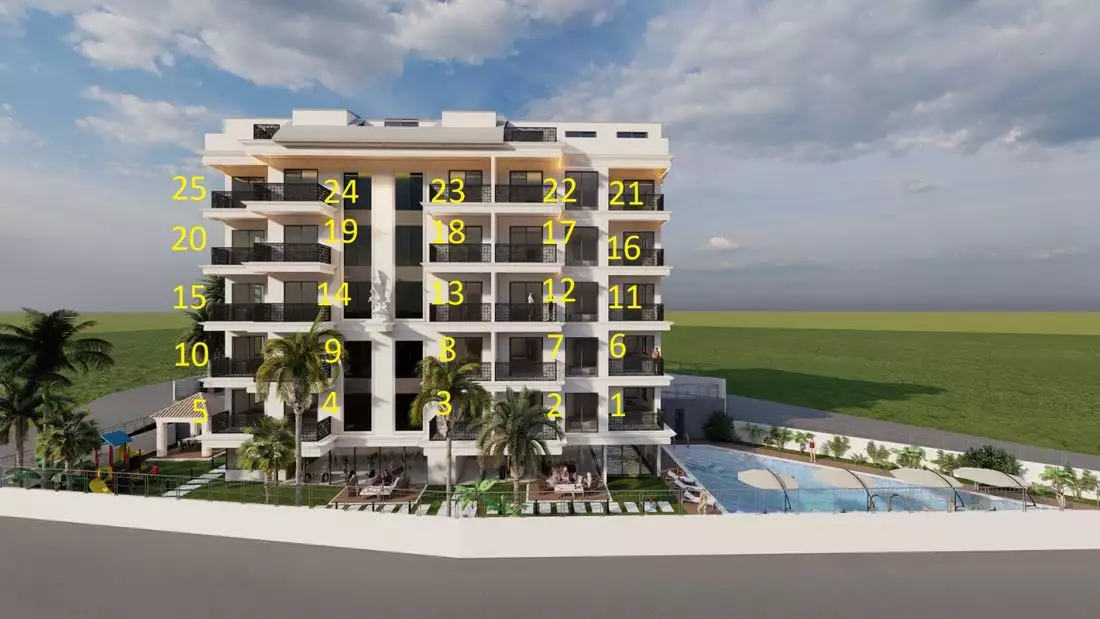 Flat 56m² in Turkey, Avsallar. Priced at 99000€ rent photo-2