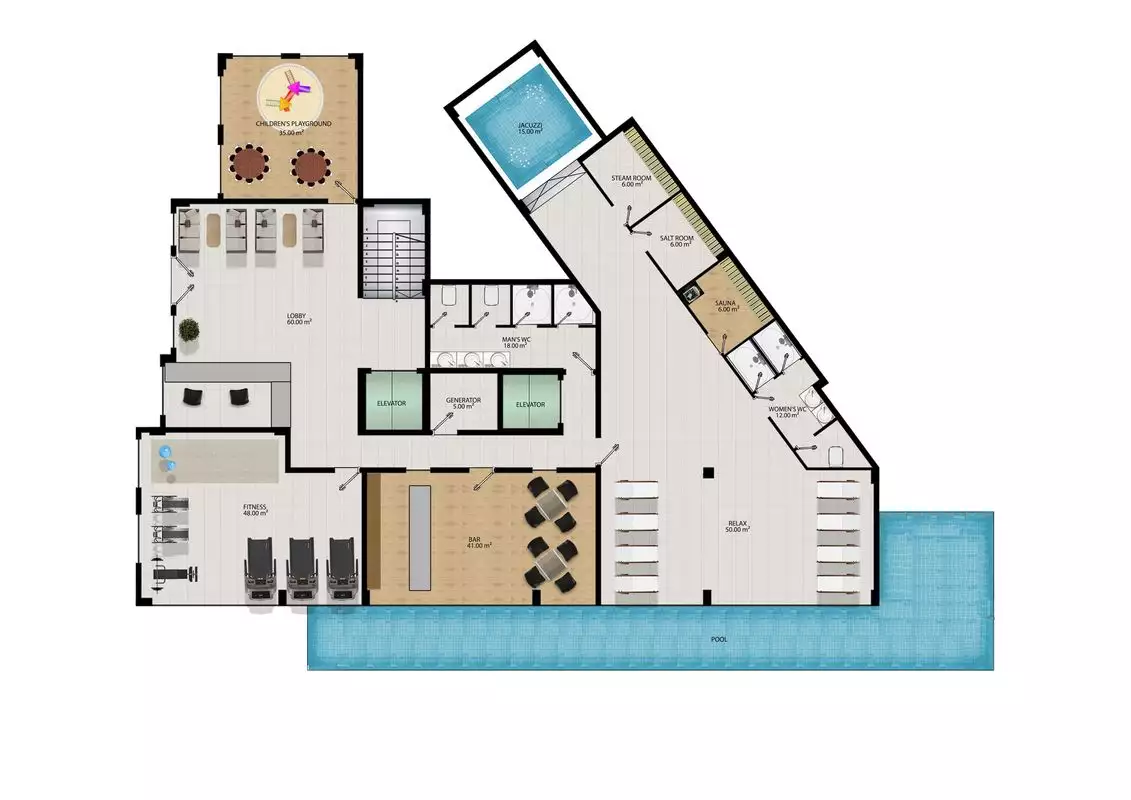 Flat 48m² in Turkey, Mahmutlar. Priced at 113500€ rent photo-10