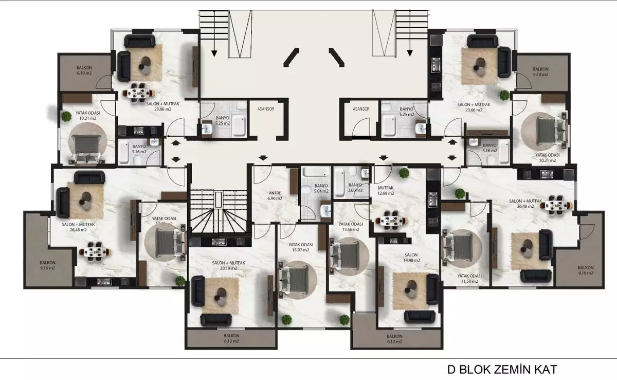 Flat 52m² in Turkey, Mahmutlar. Priced at 116250€ rent photo-61