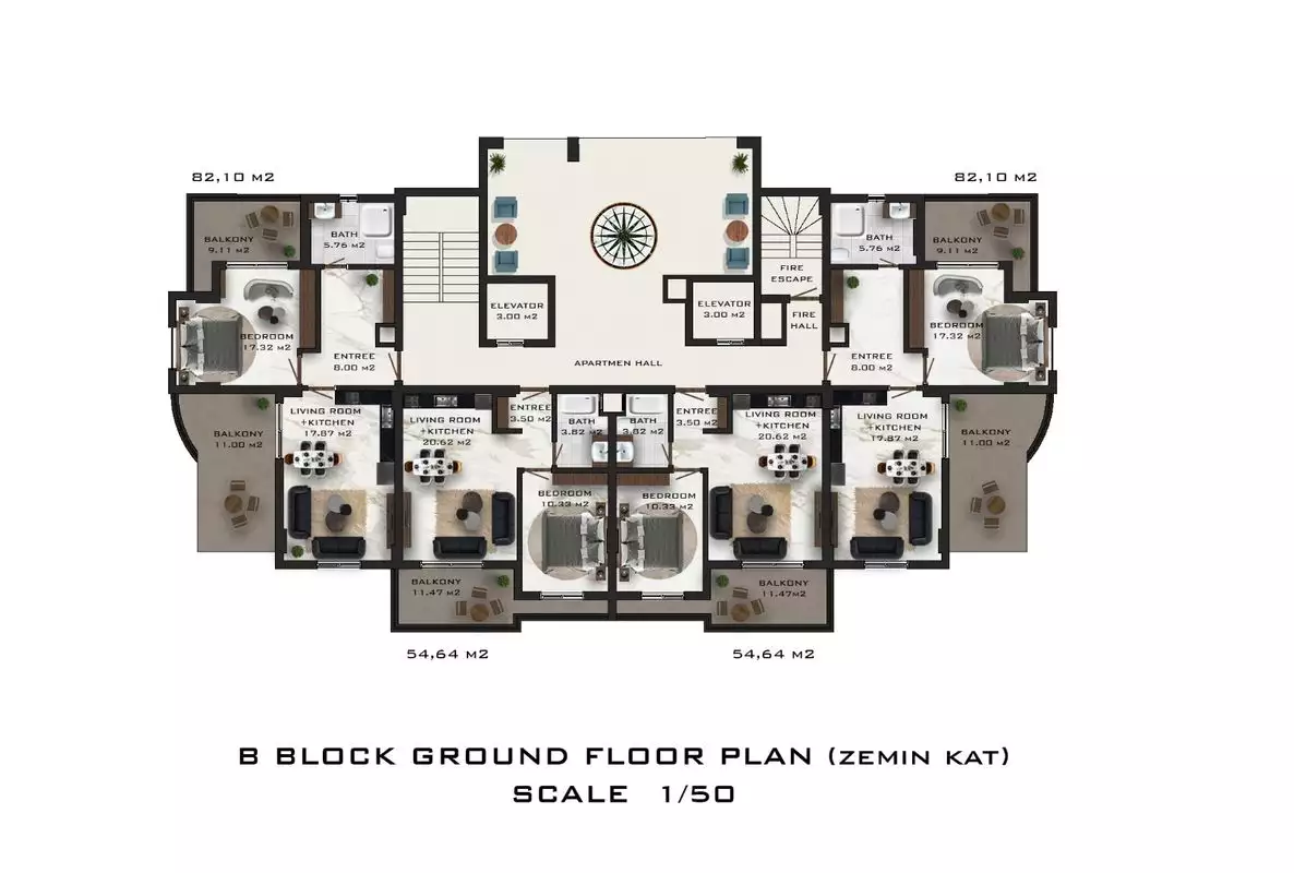 Flat 52m² in Turkey, Mahmutlar. Priced at 116250€ rent photo-66