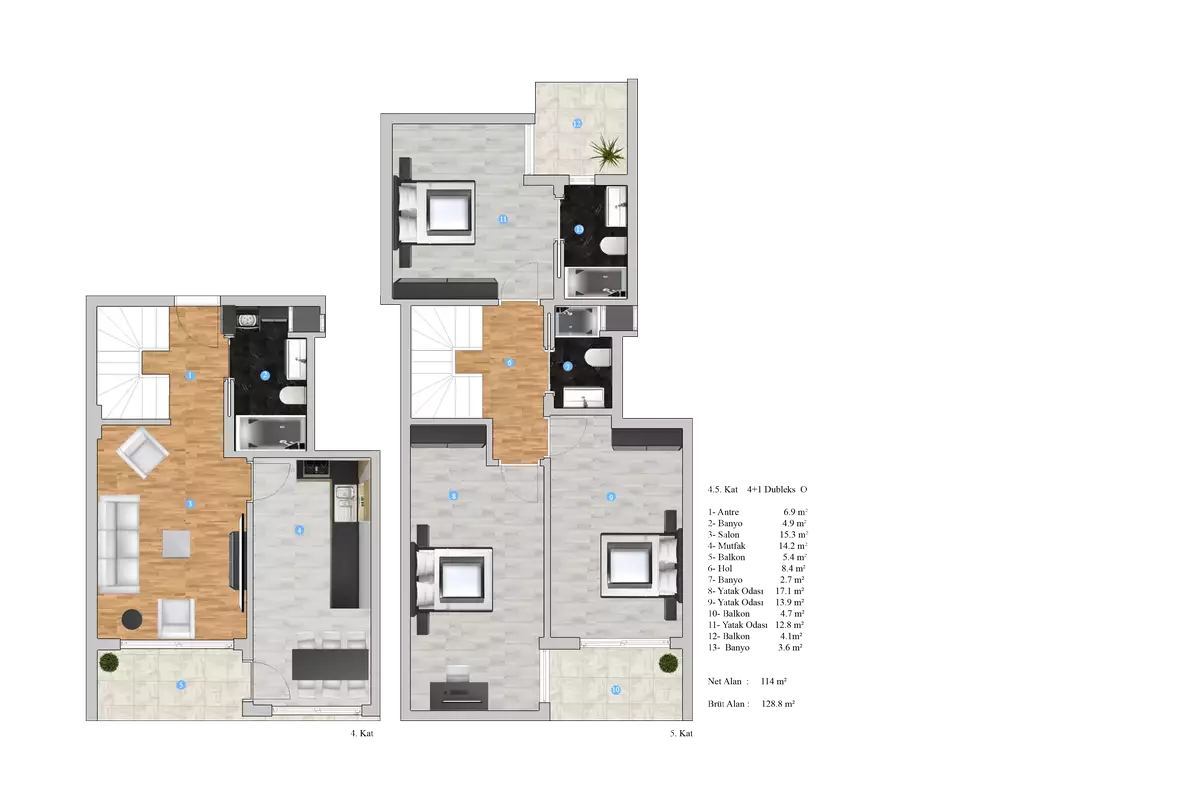 Flat 49m² in Turkey, Gazipasа. Priced at 74000€ rent photo-27