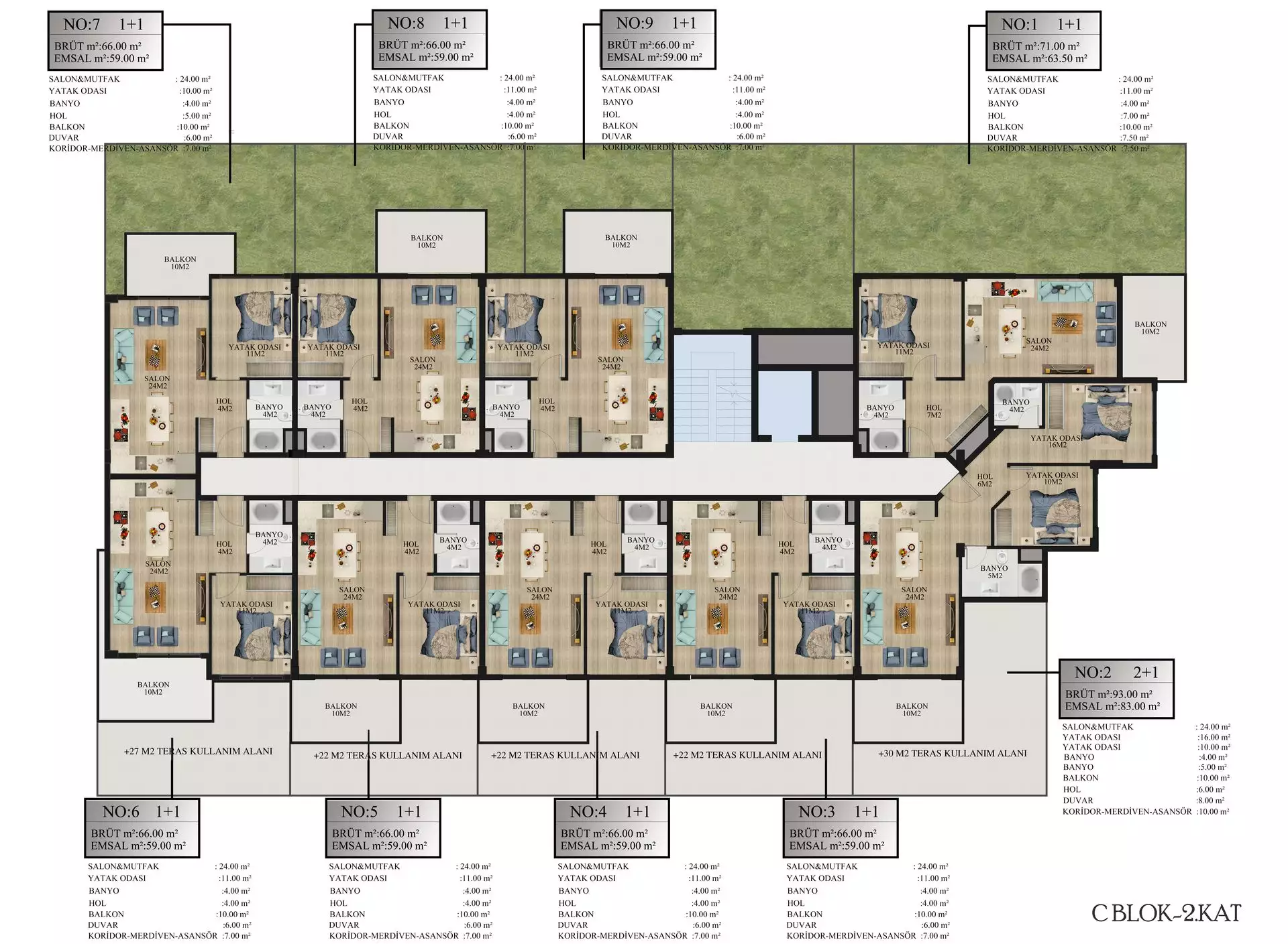 Flat 93m² in Turkey, Alania. Priced at 115500€ rent photo-39