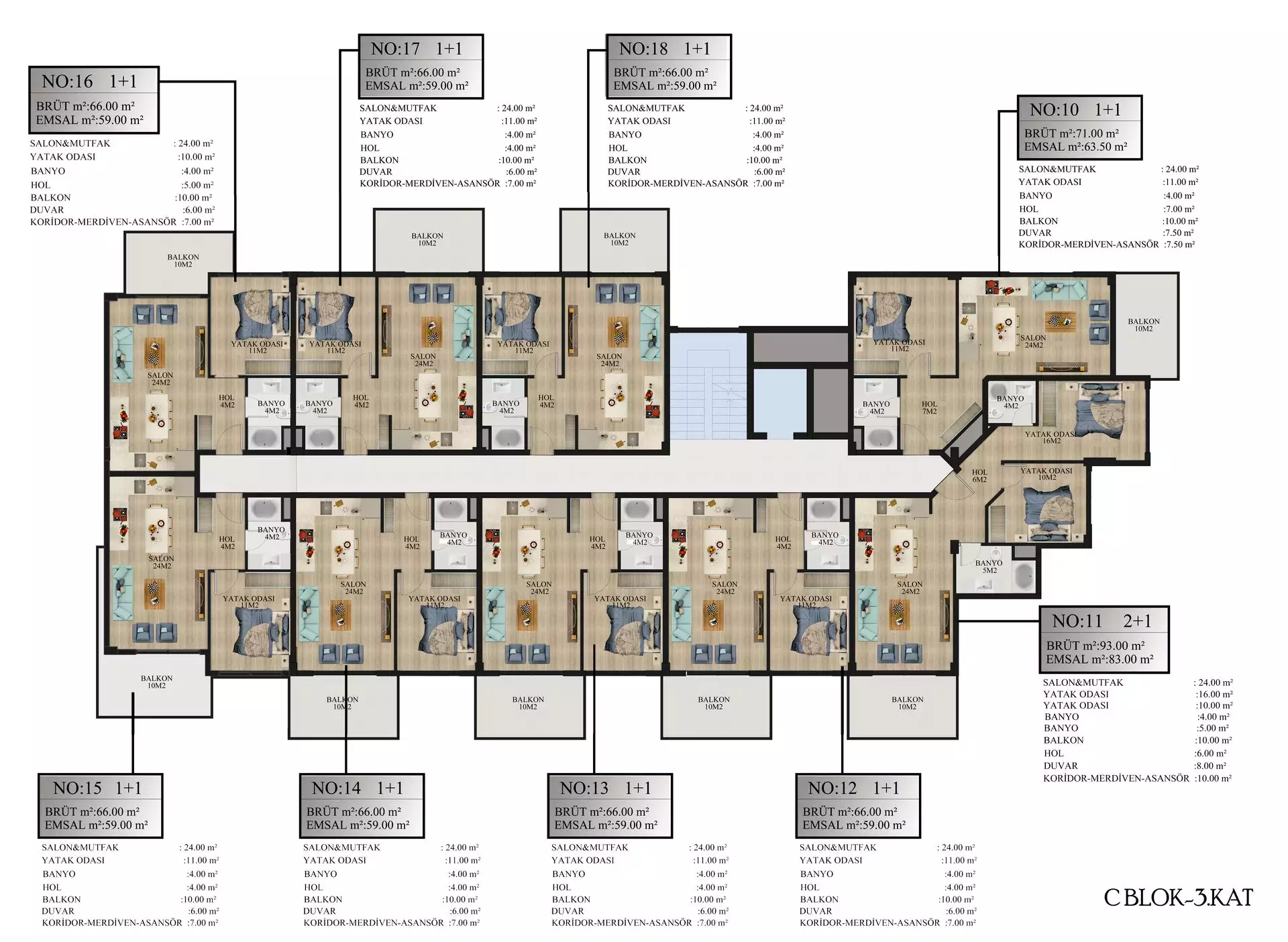 Flat 93m² in Turkey, Alania. Priced at 115500€ rent photo-40