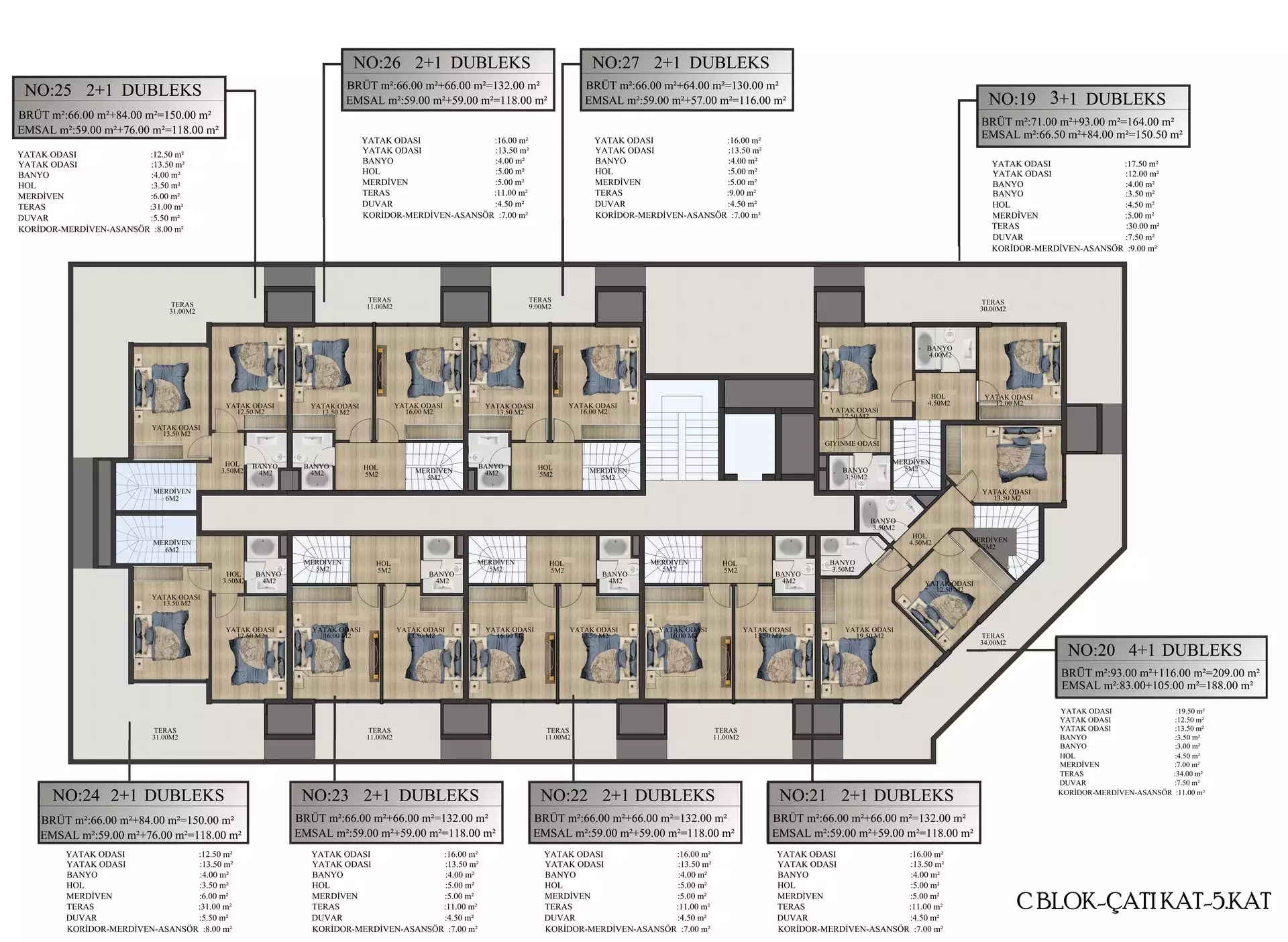 Flat 93m² in Turkey, Alania. Priced at 115500€ rent photo-42