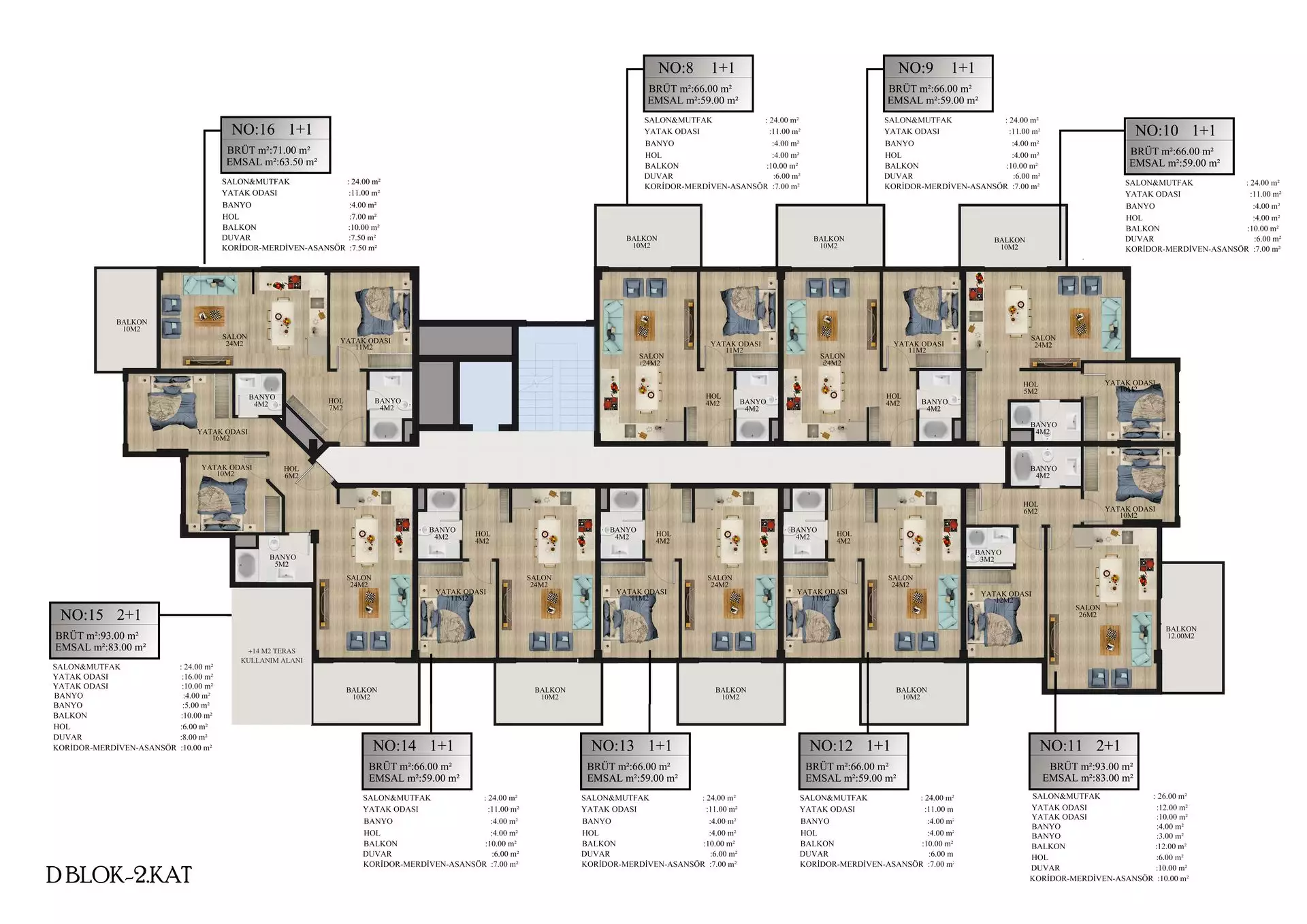 Flat 93m² in Turkey, Alania. Priced at 115500€ rent photo-44