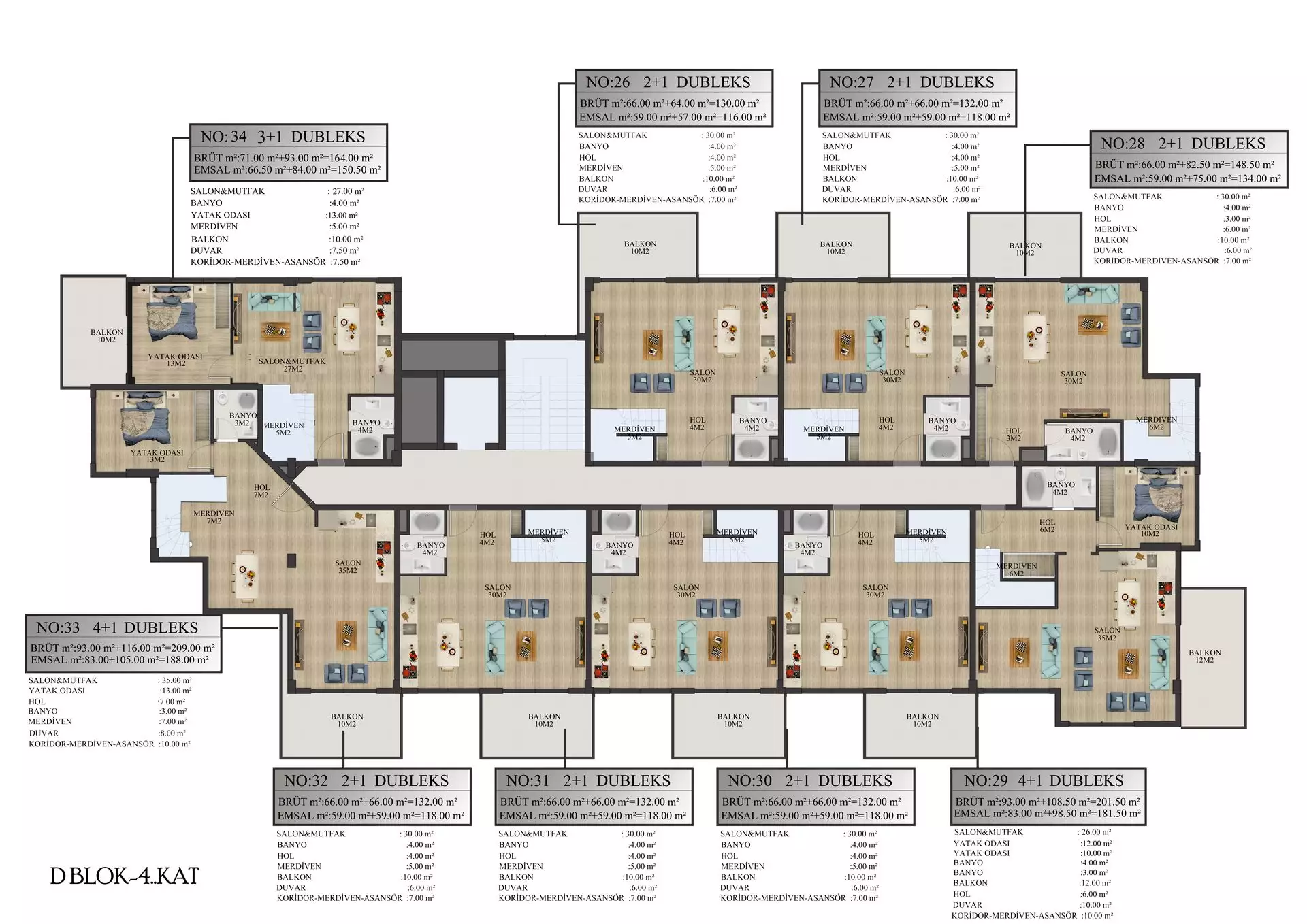 Flat 93m² in Turkey, Alania. Priced at 115500€ rent photo-46
