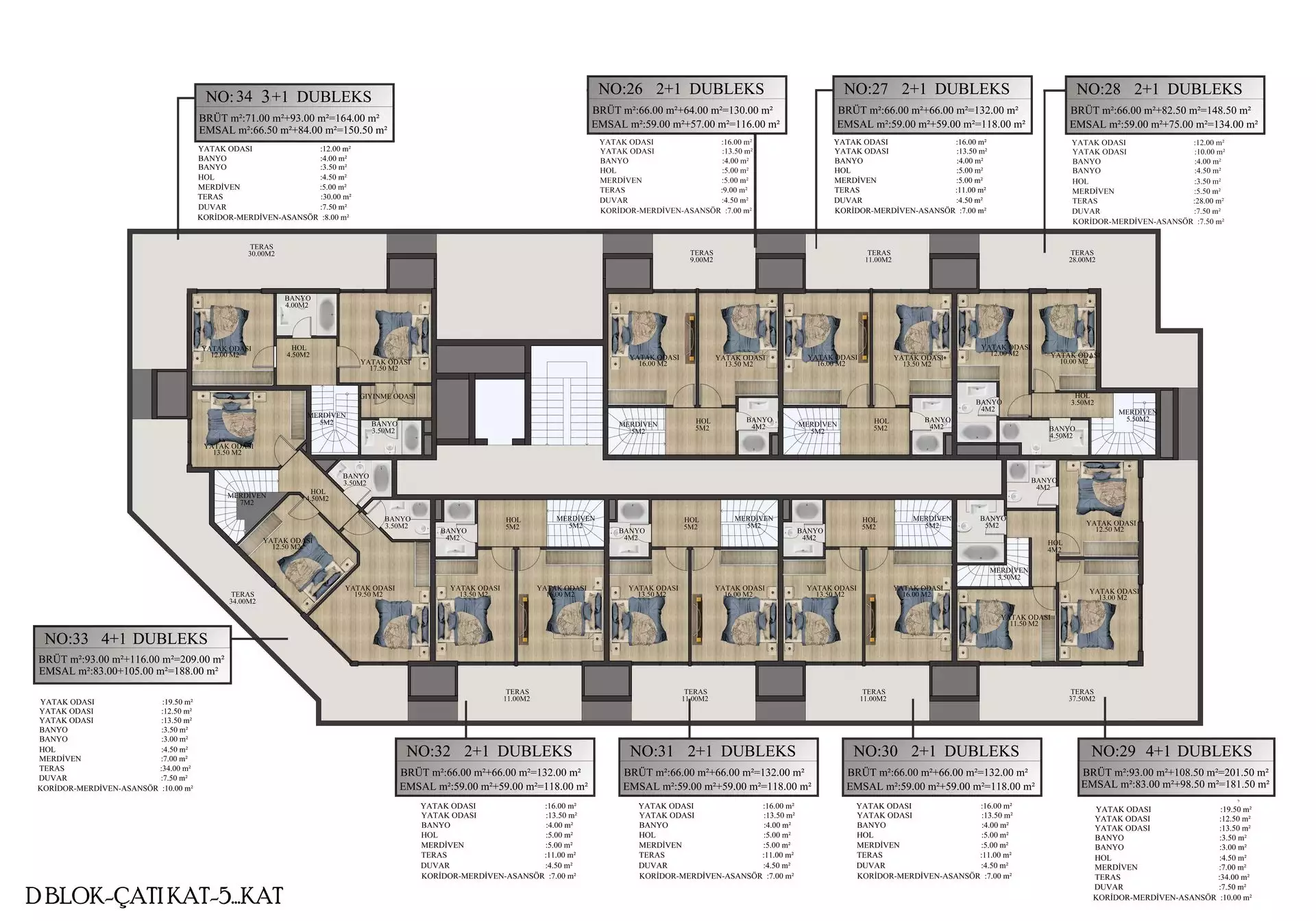 Flat 93m² in Turkey, Alania. Priced at 115500€ rent photo-47