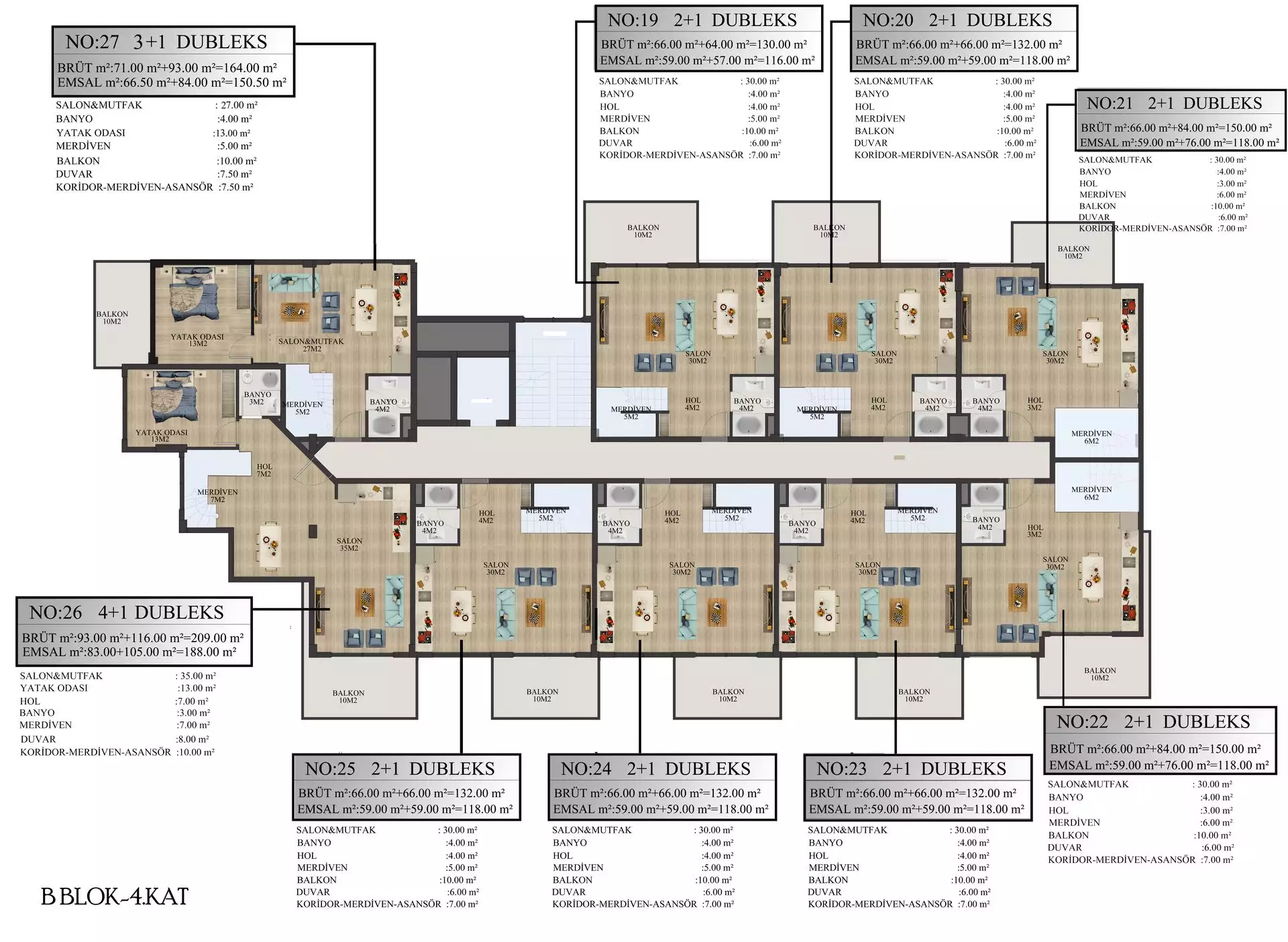 Flat 93m² in Turkey, Alania. Priced at 115500€ rent photo-49