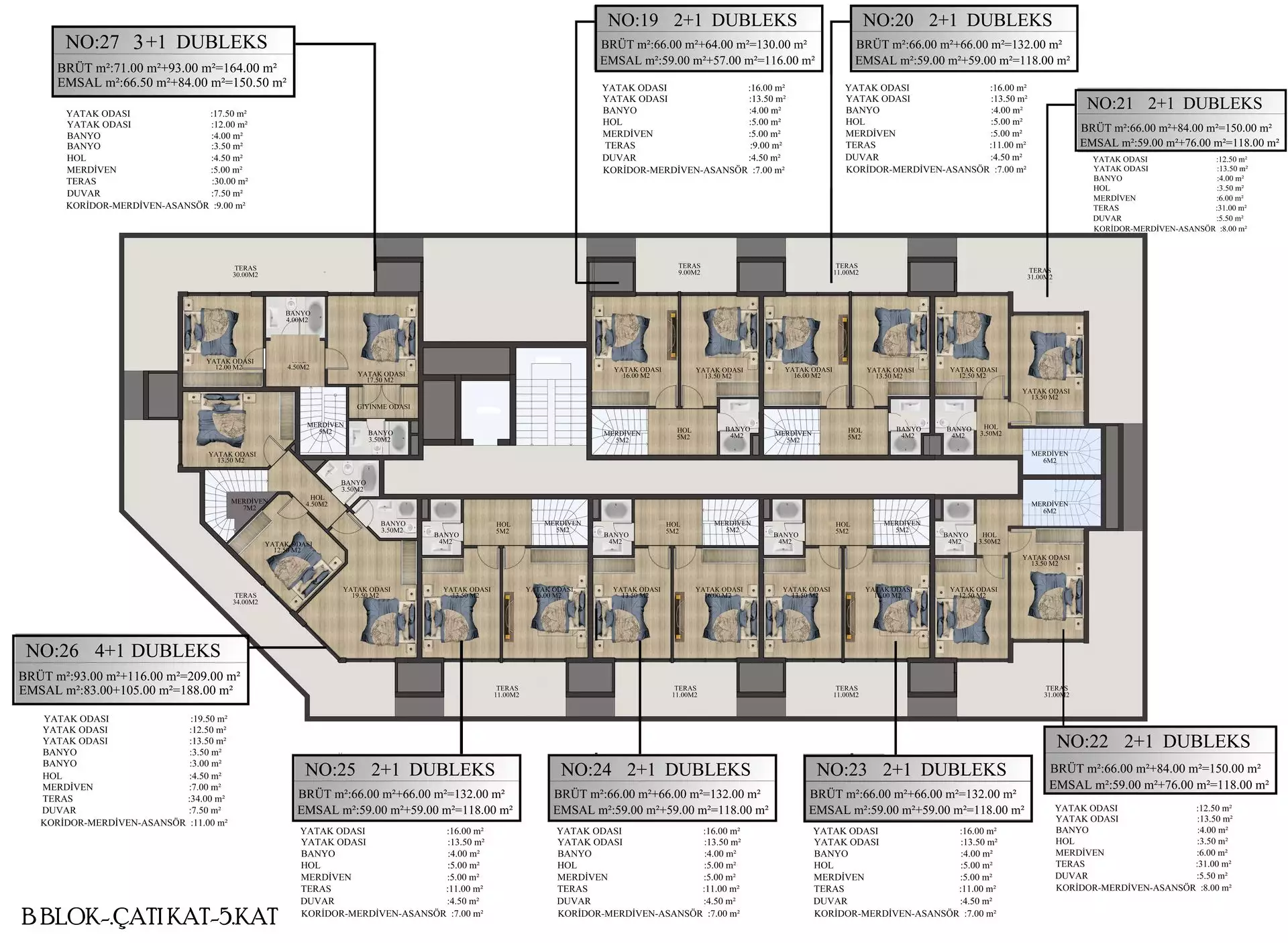 Flat 93m² in Turkey, Alania. Priced at 115500€ rent photo-50