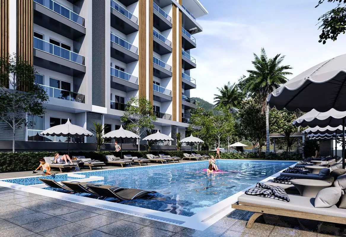 Flat 52m² in Turkey, Gazipasа. Priced at 139000€ rent photo-5