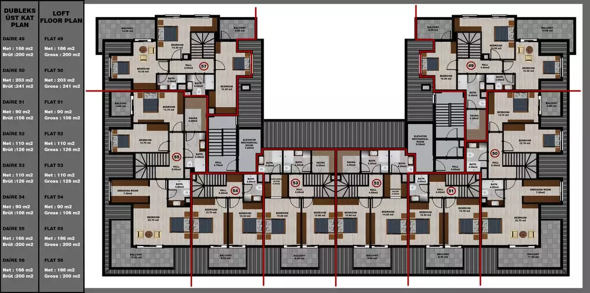 Flat 52m² in Turkey, Gazipasа. Priced at 139000€ rent photo-47