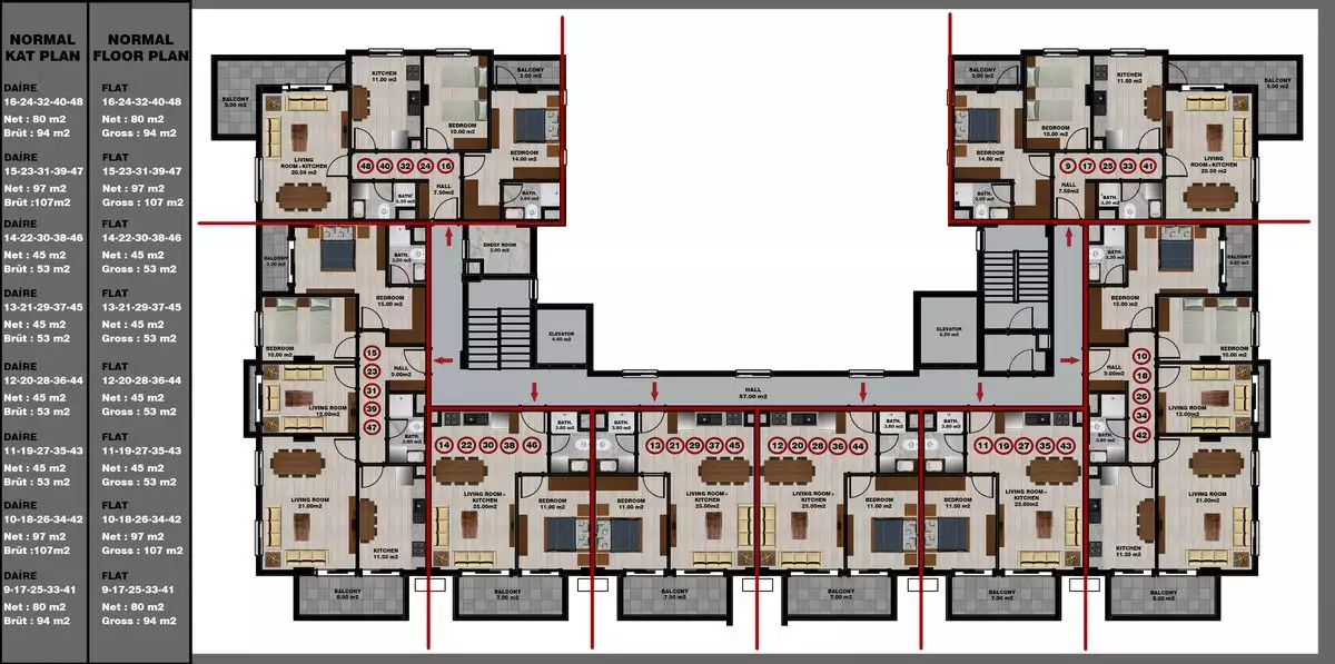 Flat 52m² in Turkey, Gazipasа. Priced at 139000€ rent photo-49