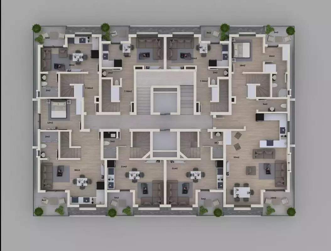 Flat 54m² in Turkey, Gazipasа. Priced at 90000€ rent photo-38