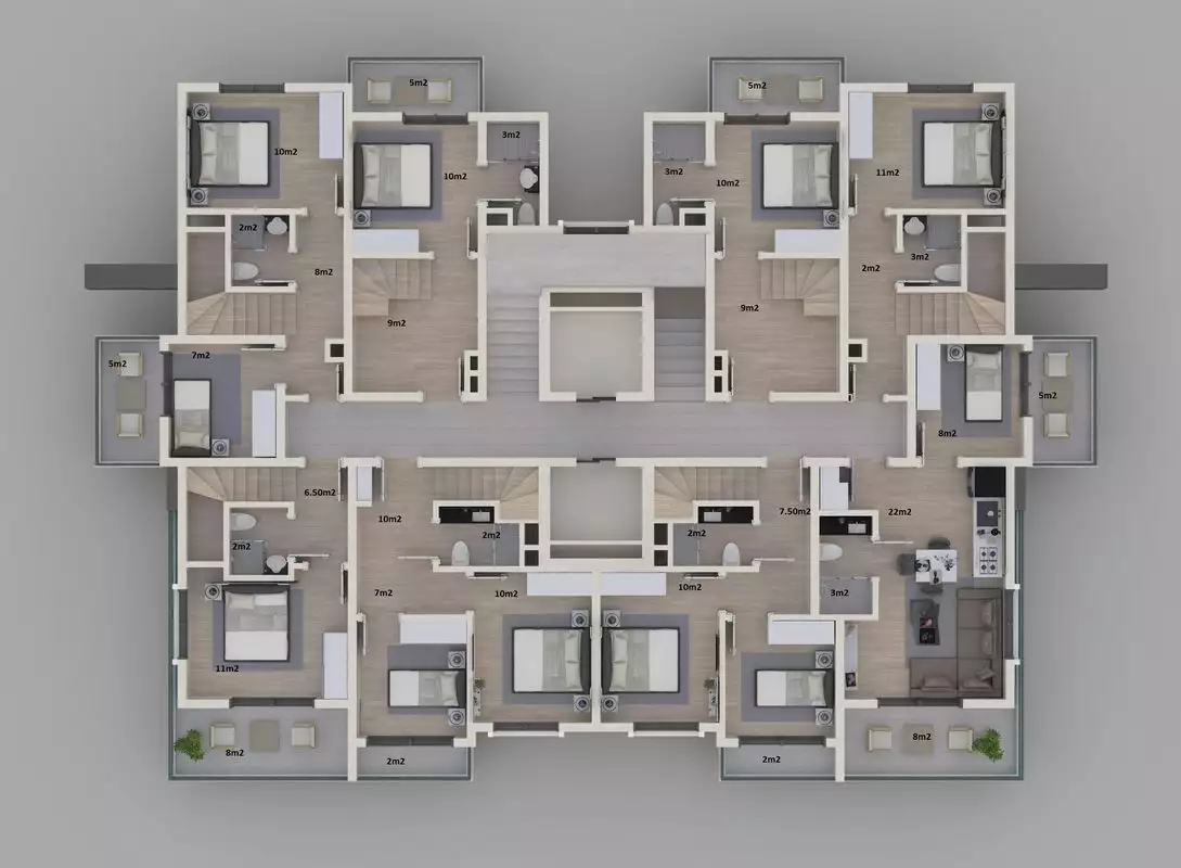 Flat 54m² in Turkey, Gazipasа. Priced at 90000€ rent photo-39
