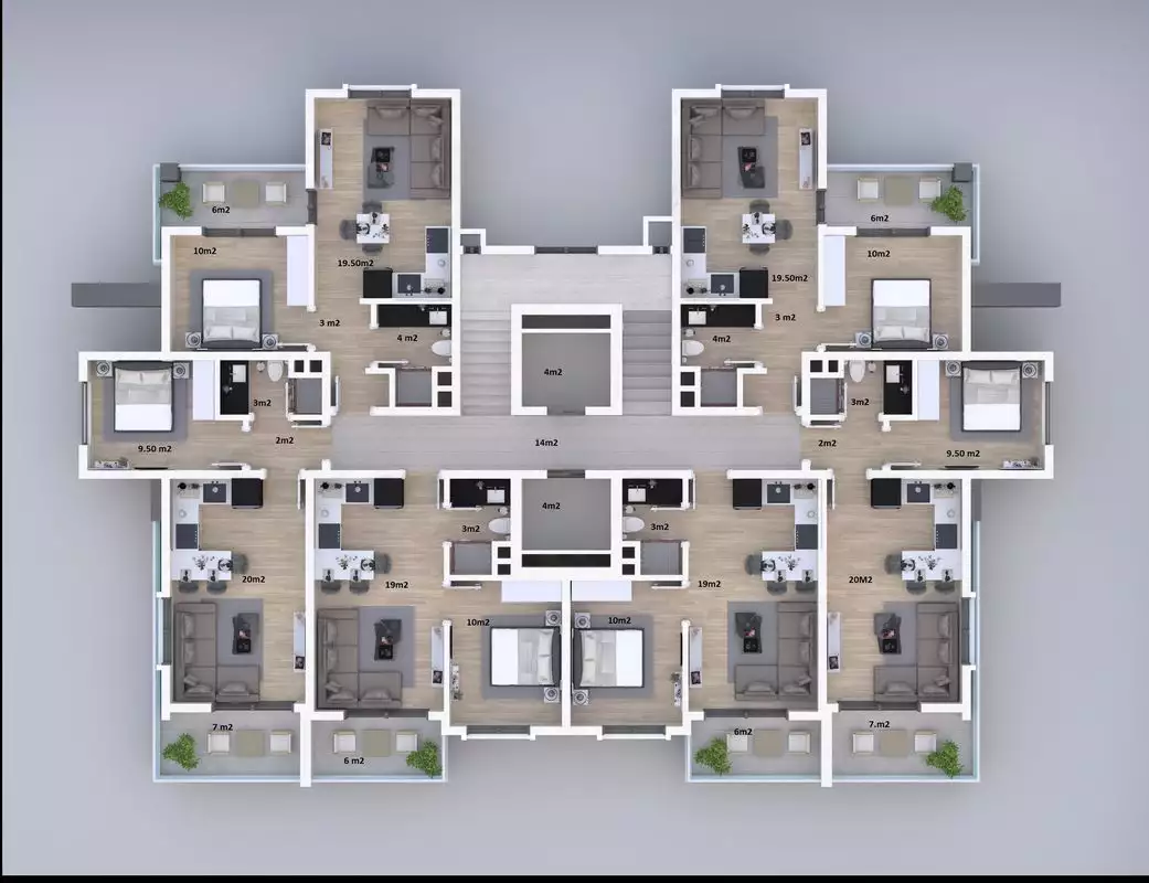 Flat 54m² in Turkey, Gazipasа. Priced at 90000€ rent photo-40