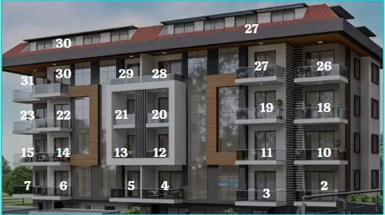 Flat 45m² in Turkey, Kestel. Priced at 160000€ rent photo-15