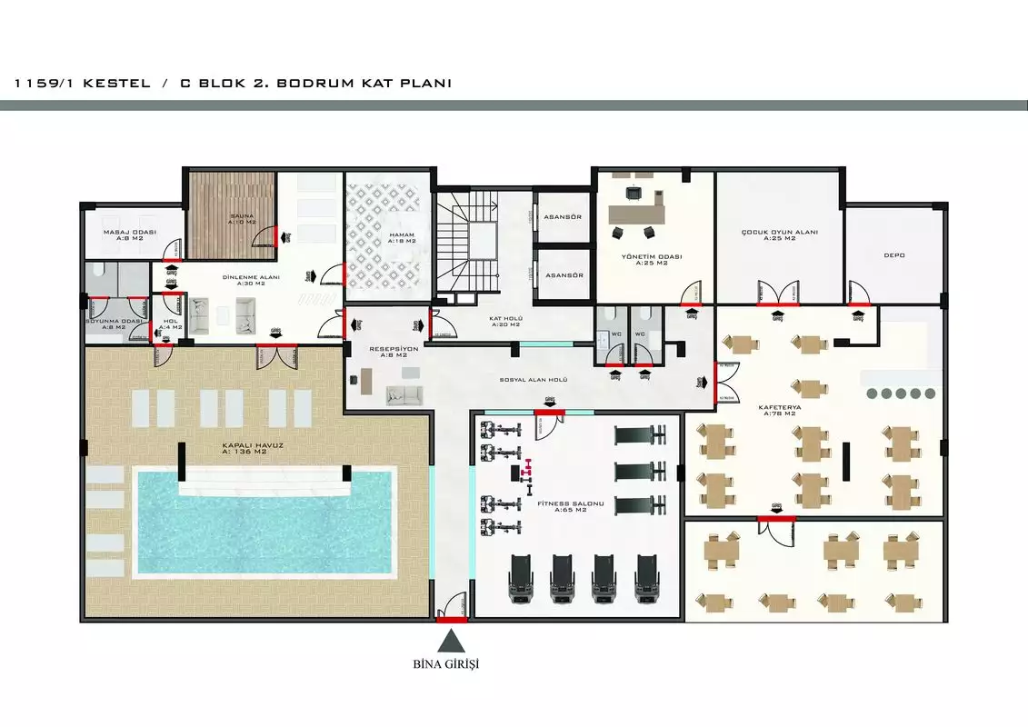 Flat 45m² in Turkey, Kestel. Priced at 160000€ rent photo-31