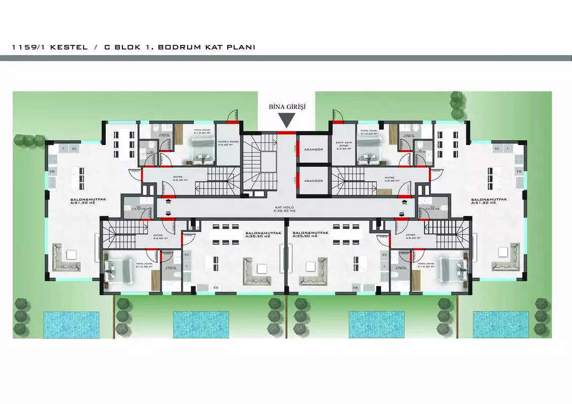 Flat 45m² in Turkey, Kestel. Priced at 160000€ rent photo-32