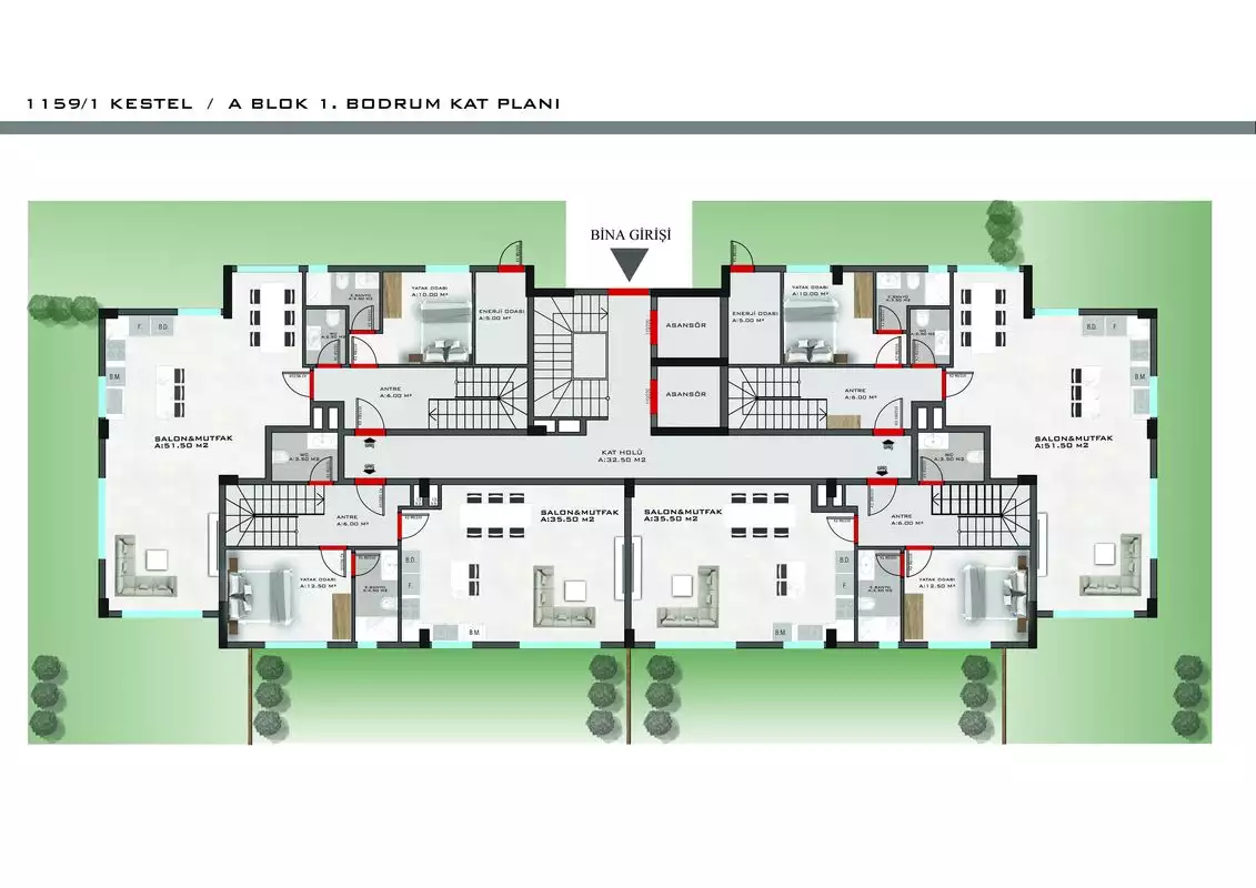 Flat 45m² in Turkey, Kestel. Priced at 160000€ rent photo-41
