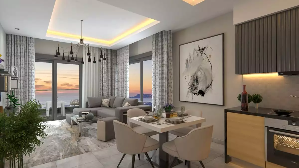 Flat 63m² in Turkey, Kargicak. Priced at 185000€ rent photo-18