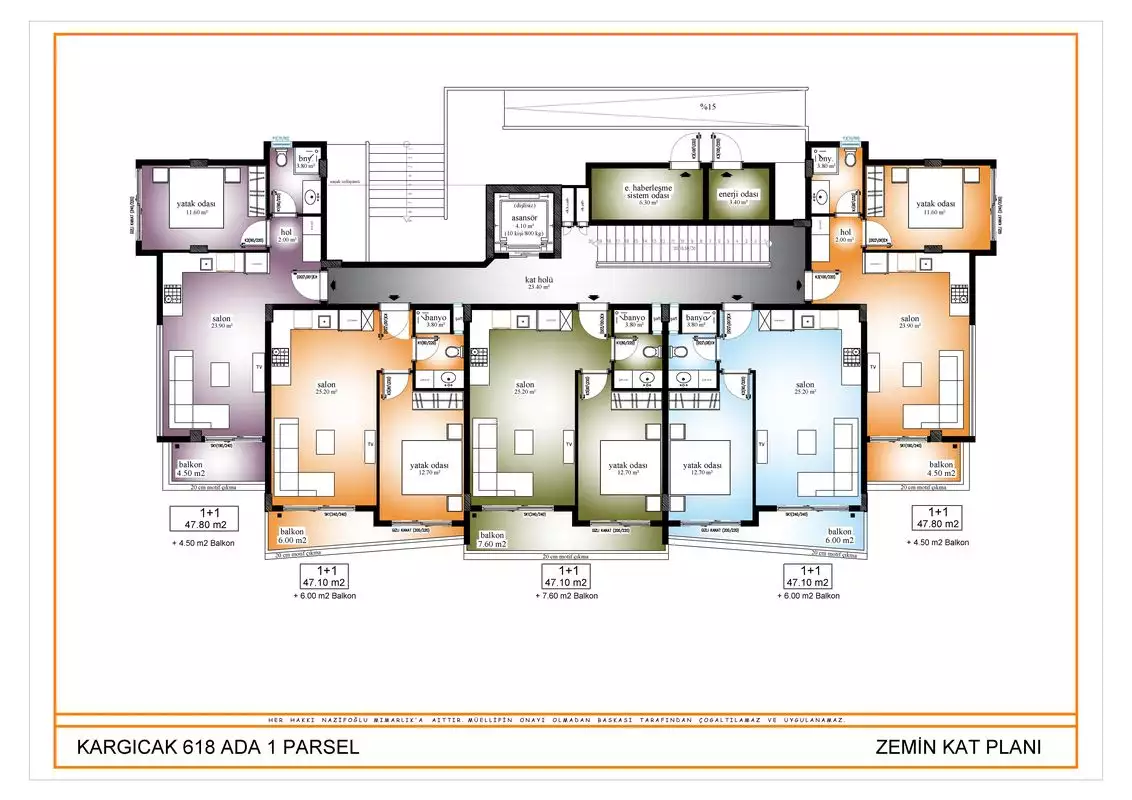 Flat 63m² in Turkey, Kargicak. Priced at 185000€ rent photo-24