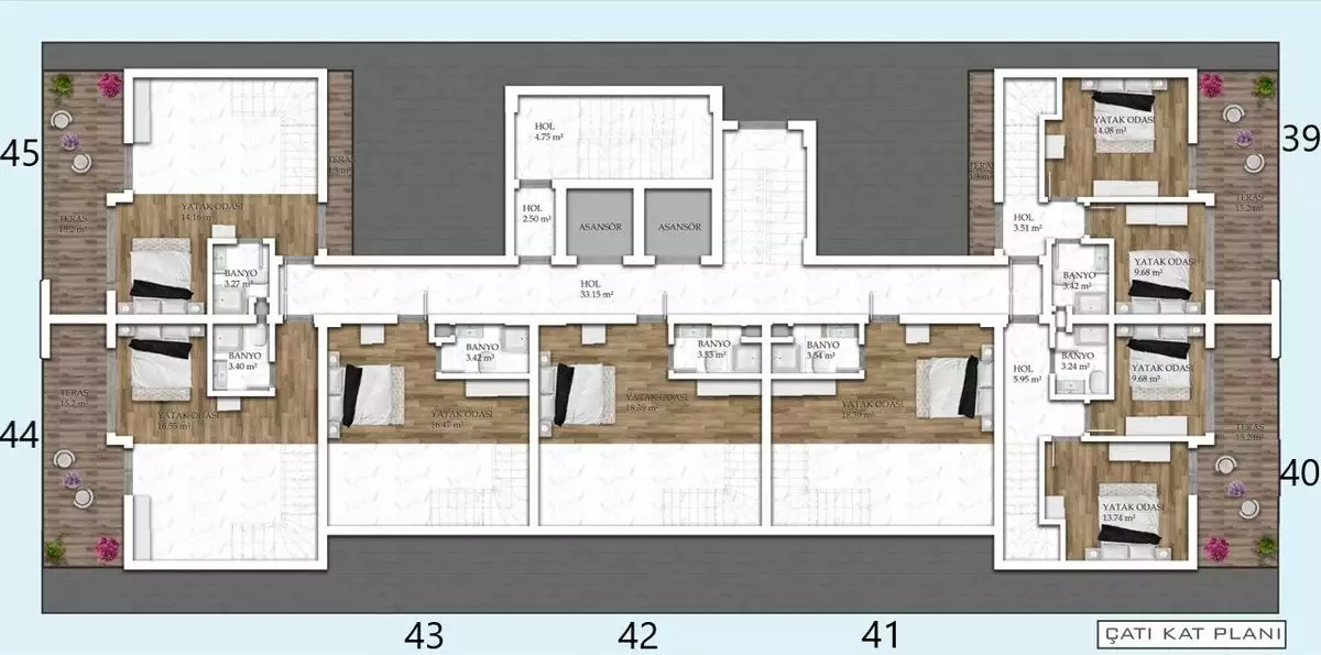 Flat 55m² in Turkey, Avsallar. Priced at 119000€ rent photo-30