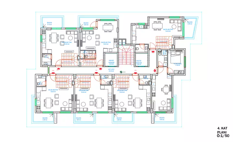 Flat 53m² in Turkey, Mahmutlar. Priced at 132000€ rent photo-45