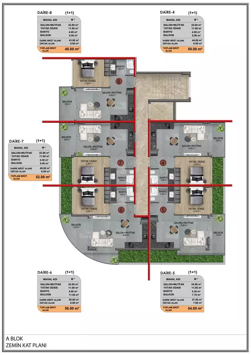 Flat 44m² in Turkey, Kestel. Priced at 190000€ rent photo-38