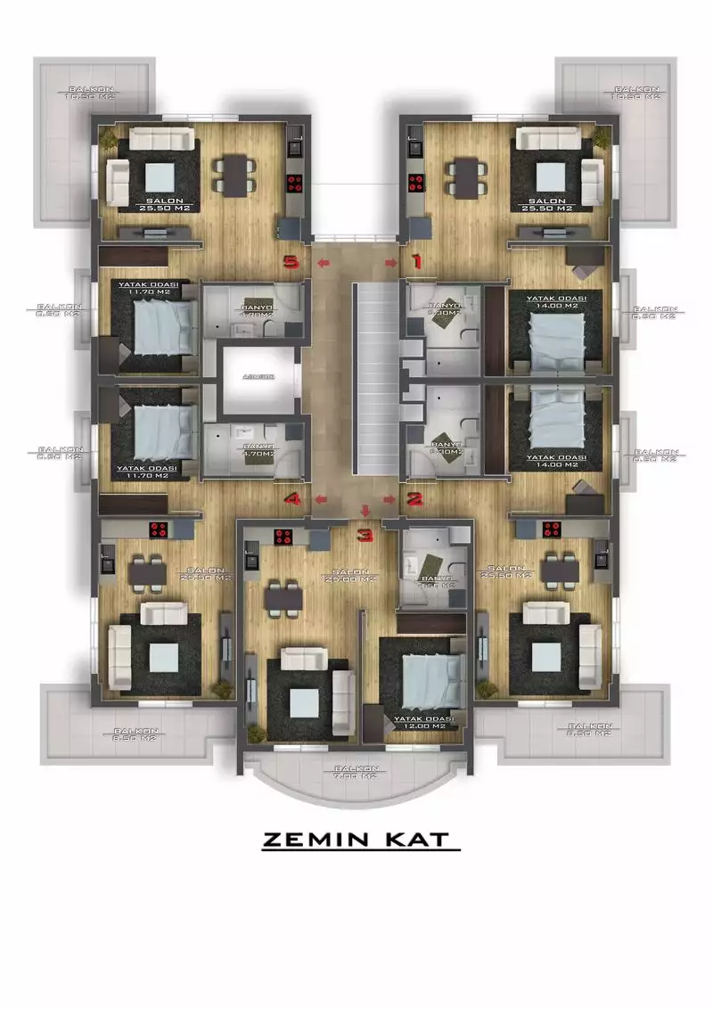 Flat 60m² in Turkey, Avsallar. Priced at 120000€ rent photo-8