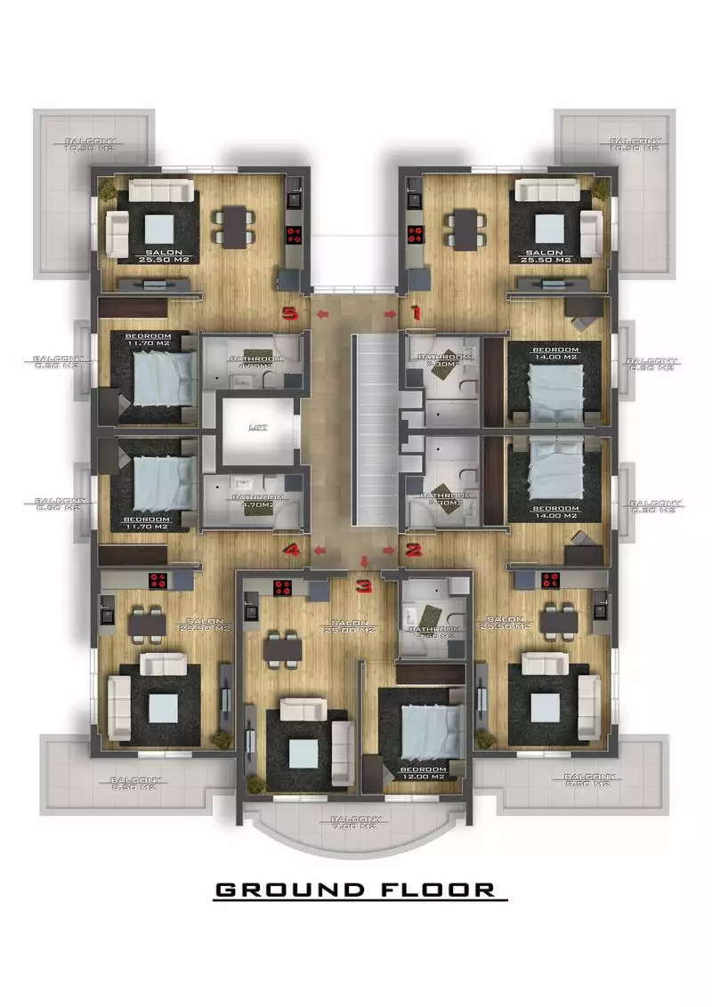 Flat 60m² in Turkey, Avsallar. Priced at 120000€ rent photo-9