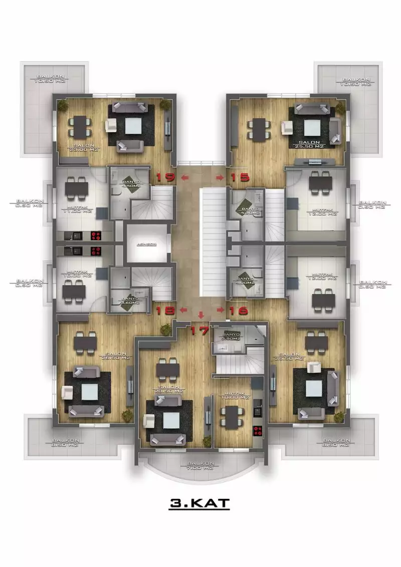 Flat 60m² in Turkey, Avsallar. Priced at 120000€ rent photo-13