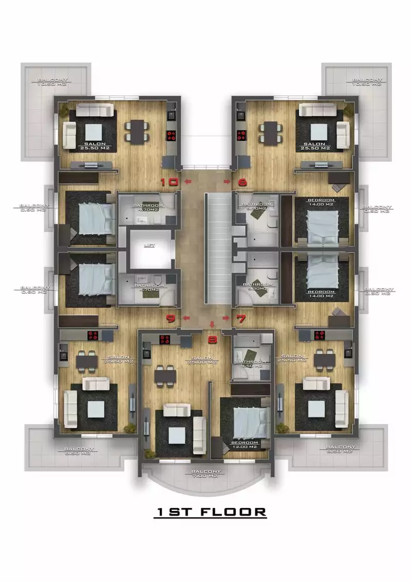 Flat 60m² in Turkey, Avsallar. Priced at 120000€ rent photo-16