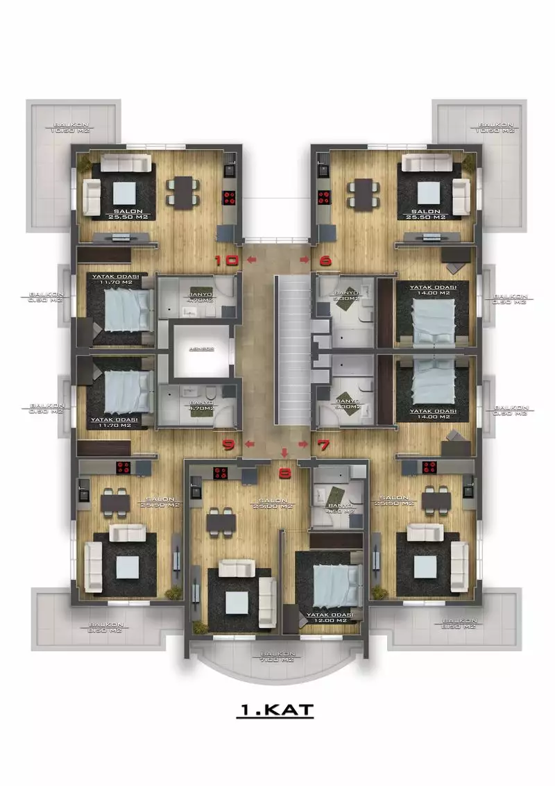 Flat 60m² in Turkey, Avsallar. Priced at 120000€ rent photo-17