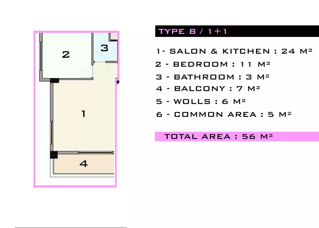 Flat 56m² in Turkey, Kargicak. Priced at 132000€ rent photo-34