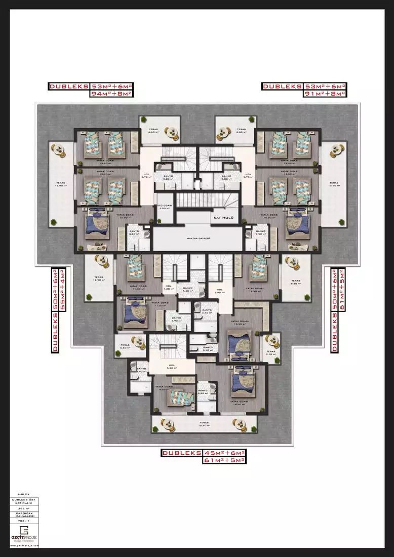 Flat 51m² in Turkey, Kargicak. Priced at 120000€ rent photo-9