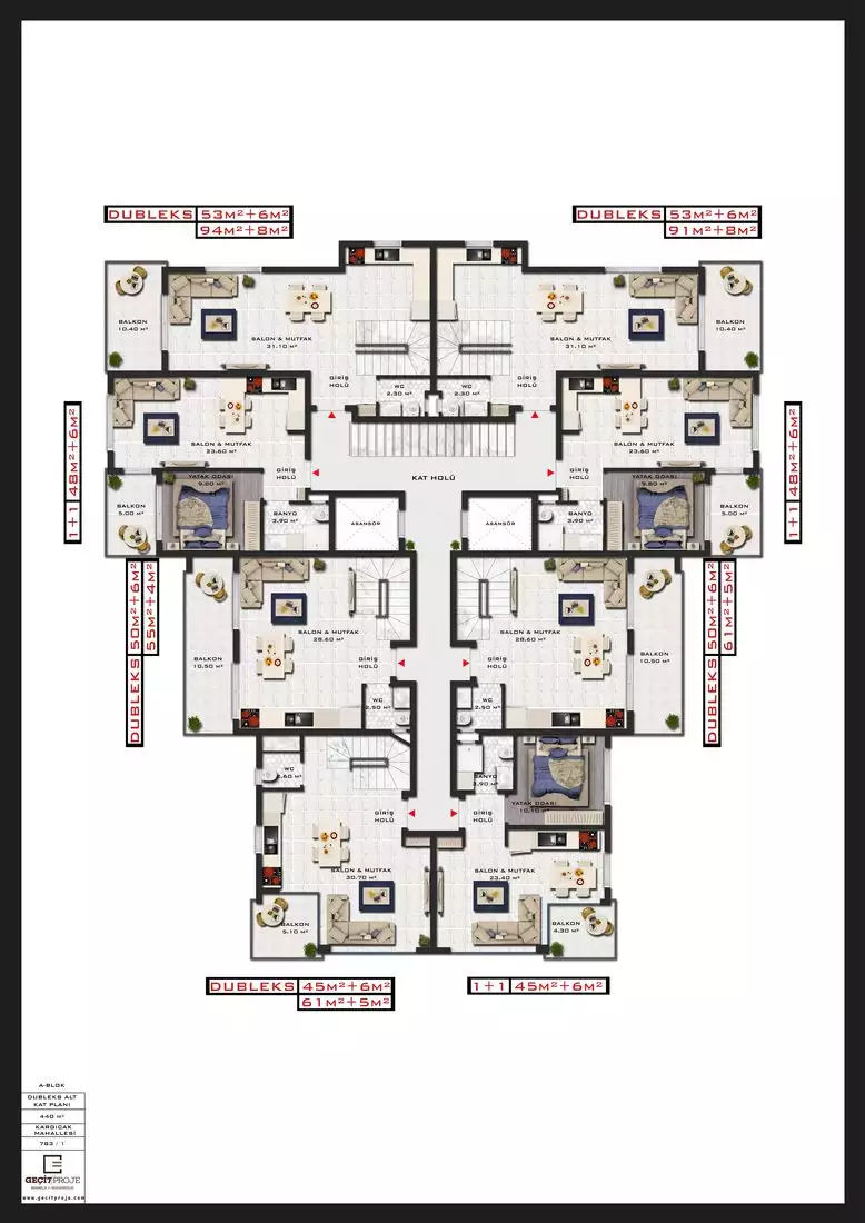 Flat 51m² in Turkey, Kargicak. Priced at 120000€ rent photo-10