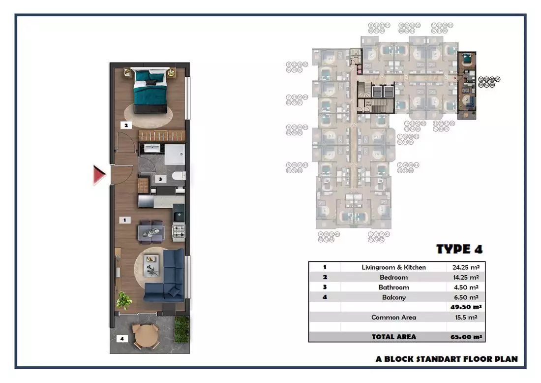 Flat 60m² in Turkey, Payallar. Priced at 110000€ rent photo-47