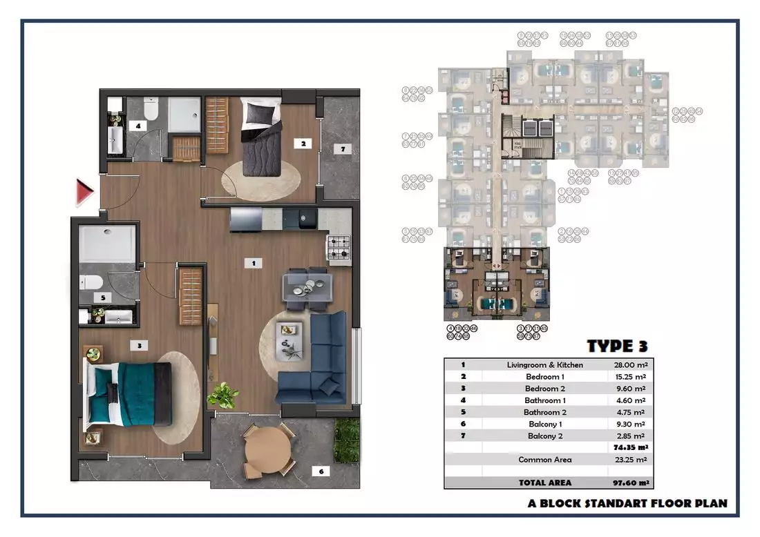 Flat 60m² in Turkey, Payallar. Priced at 110000€ rent photo-50