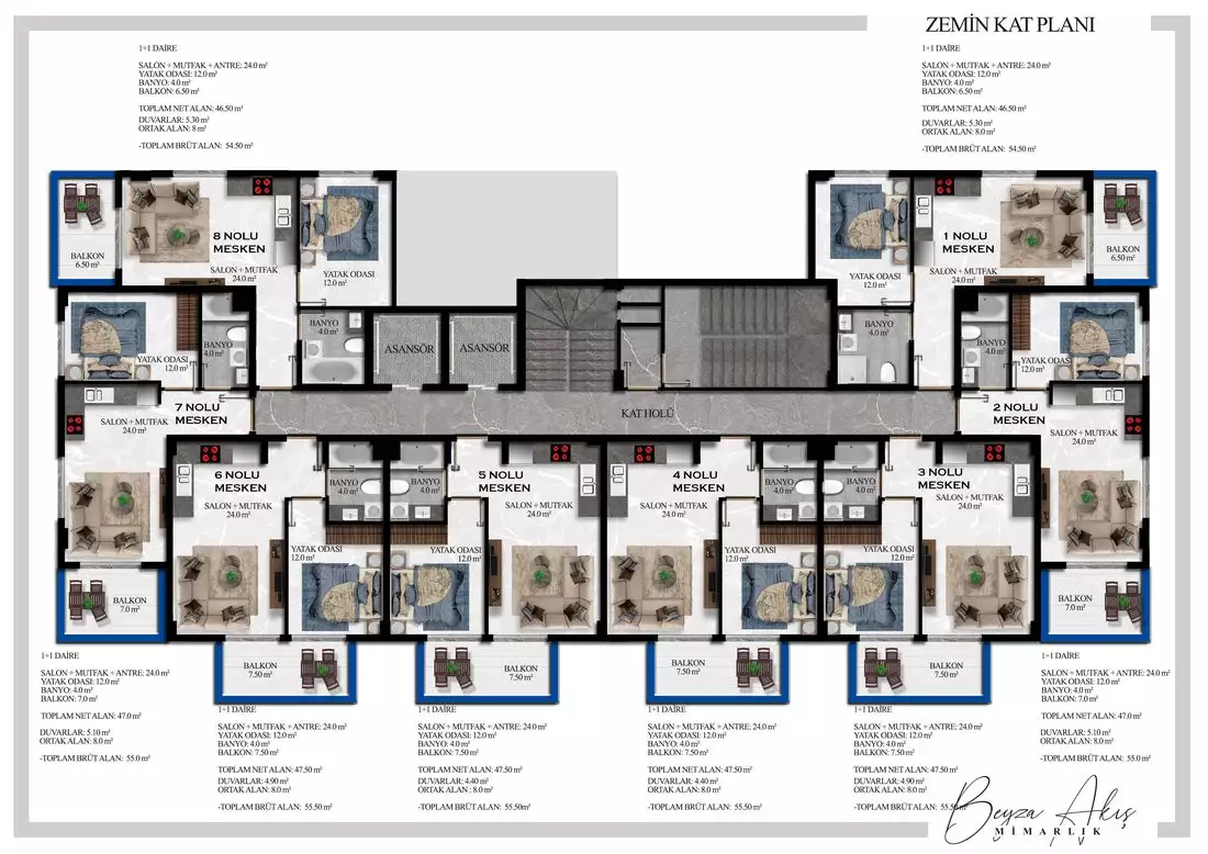 Flat 57m² in Turkey, Avsallar. Priced at 70000€ rent photo-13