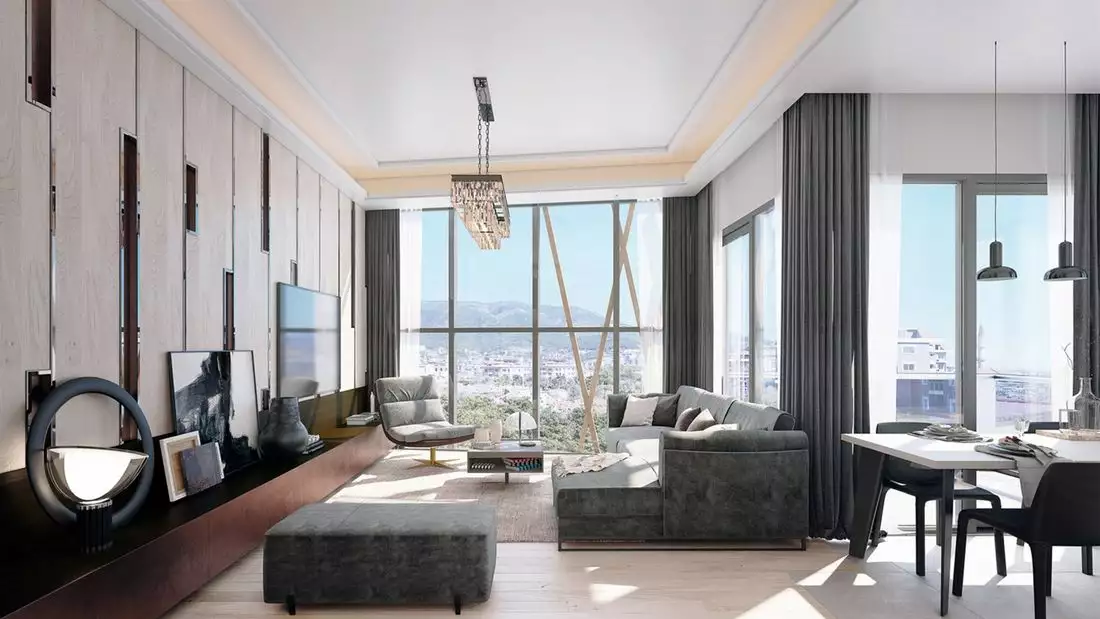 Flat 54m² in Turkey, Alania. Priced at 130000€ rent photo-5