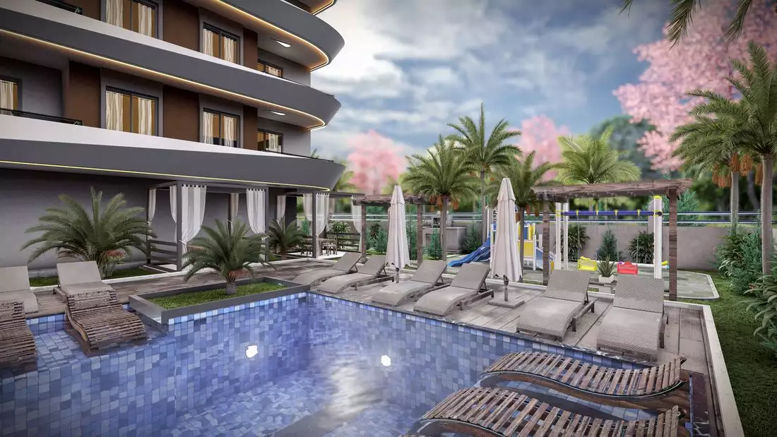 Flat 52m² in Turkey, Gazipasа. Priced at 129000€ rent photo-5
