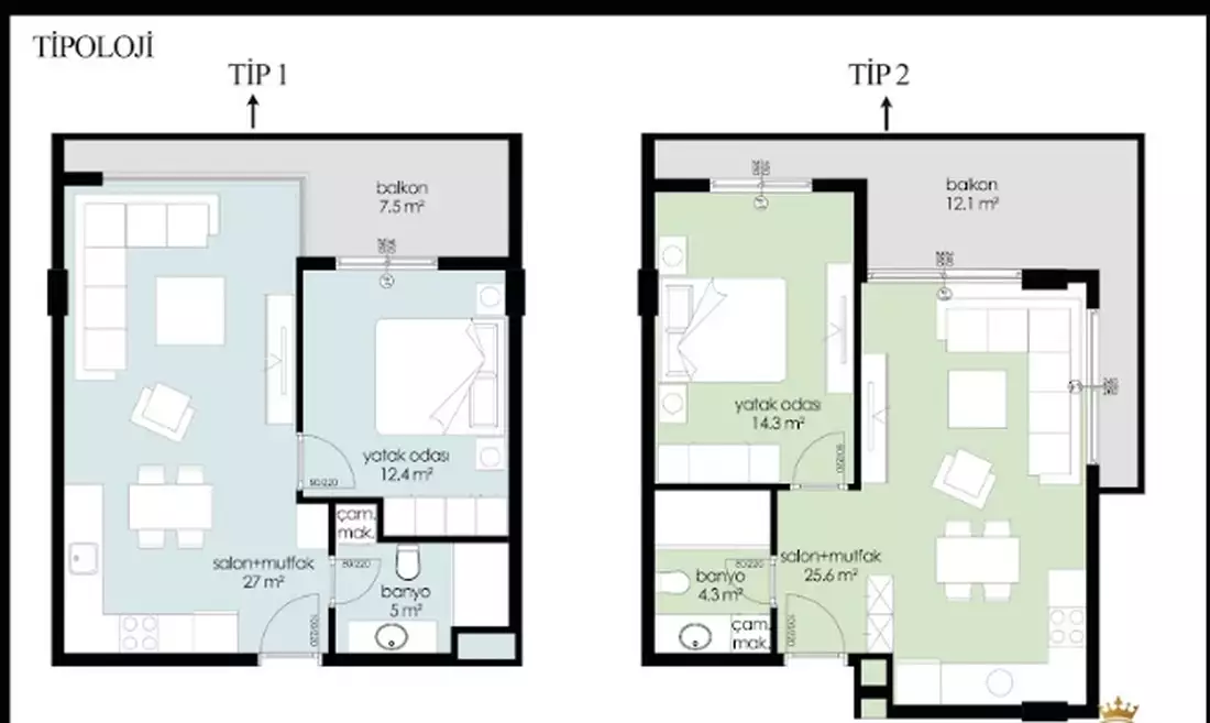 Flat 67m² in Turkey, Kargicak. Priced at 164400€ rent photo-14
