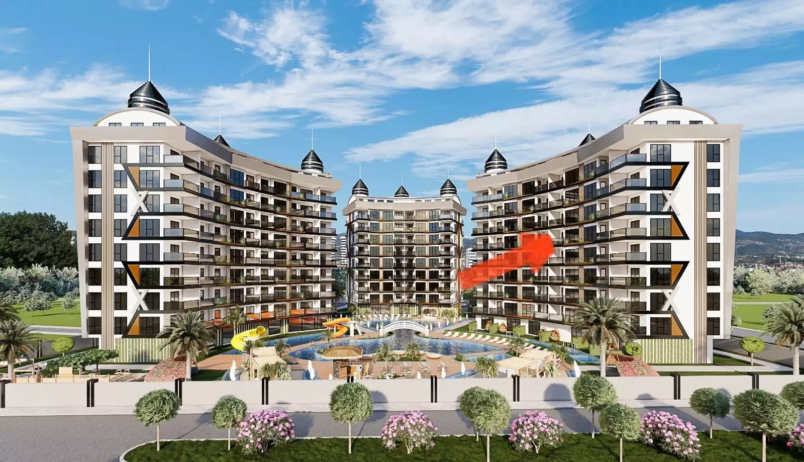Flat 55m² in Turkey, Payallar. Priced at 121000€ rent photo-2