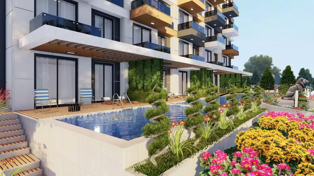 Flat 48m² in Turkey, Gazipasа. Priced at 136000€ rent photo-14